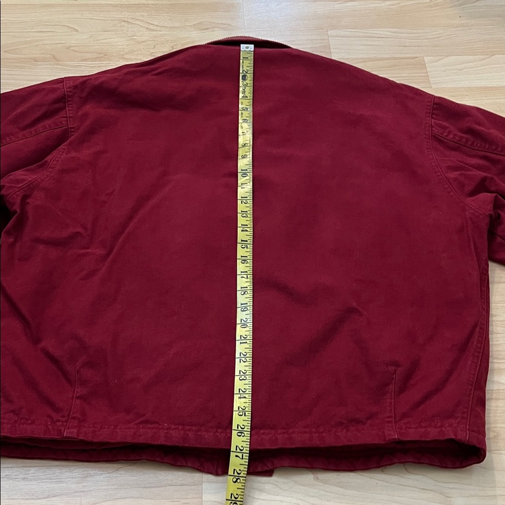 Vintage Evergreen Outerwear Red Canvas Jacket Men's M Oversized - Picture 11 of 11